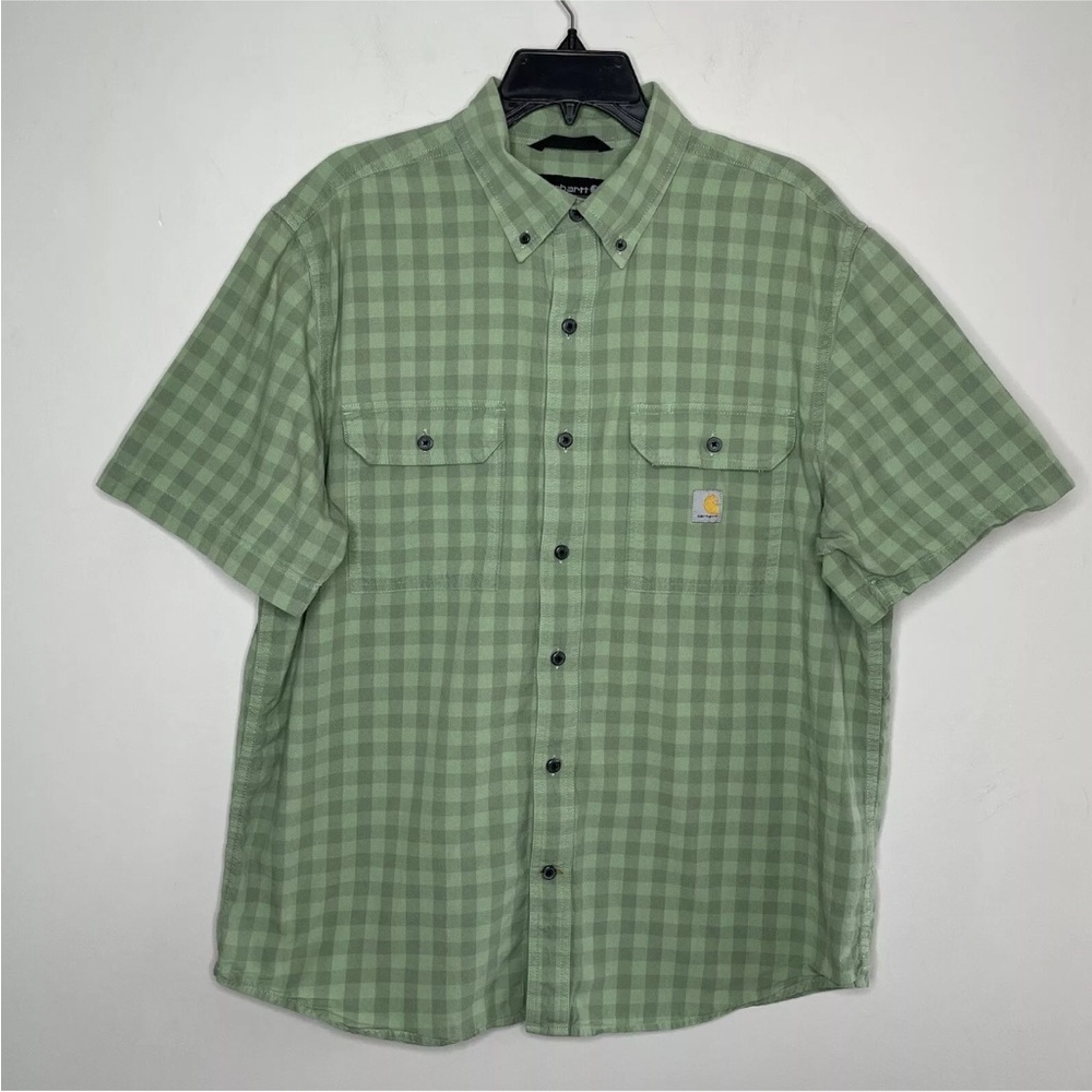 Carhartt Men's Green Checkered Shirt